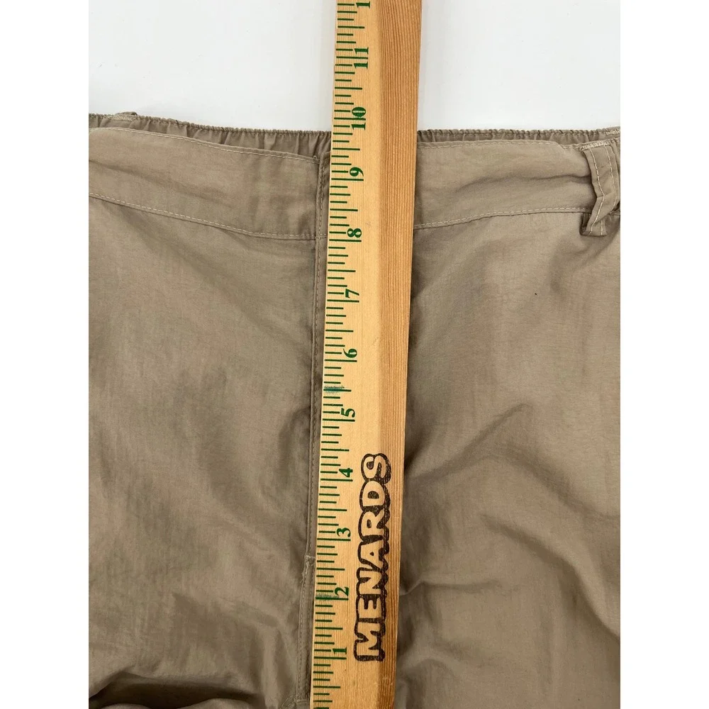 The North Face Womens Tan Convertible Zip Off Hiking‎ Cargo Pants Size L Regular